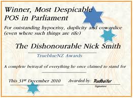 Nick Smith Hypocrisy