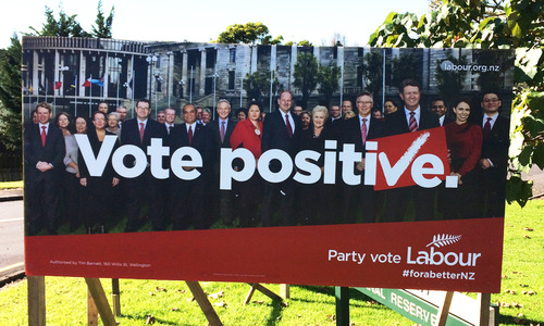 vote positive billboard