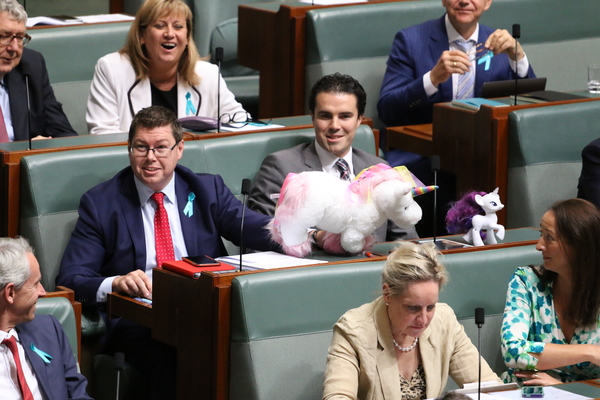 Australian Parliament unicorns