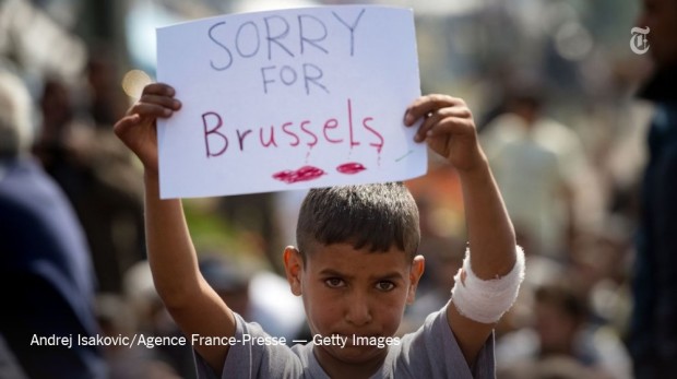 Refugee sorry for brussels belgium