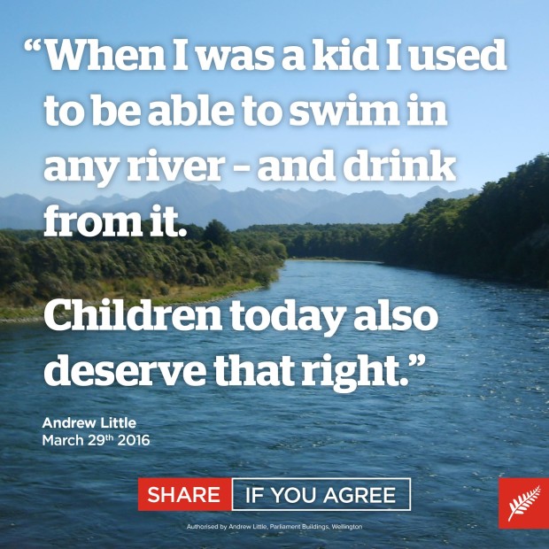 Andrew little labour water quality