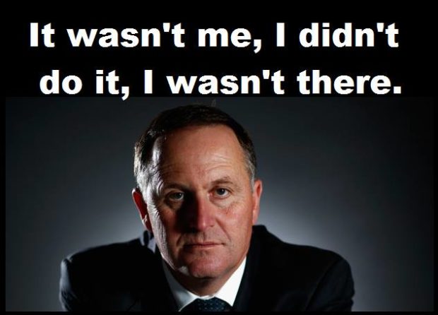 John Key was not me I wasnt there