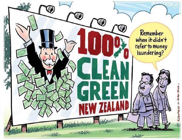 New Zealand clean green money laundering