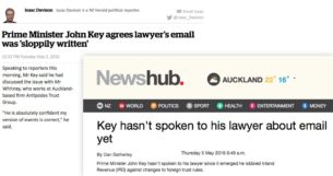 john key hasn't spoke to his lawyer